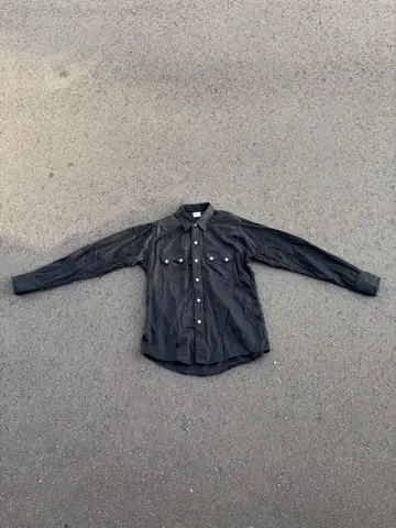 90s Lee 웨스턴 코튼 새틴 긴팔 셔츠