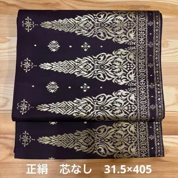 부드러운 트리 패턴 오비 심 없음 31.5 x 405cm