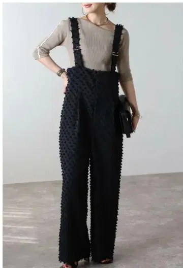 도트 자카드 하이웨스트 살로펫