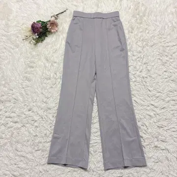 제본 슬랙스 허리밴딩 스트레치 슬릿 오피스 그레이