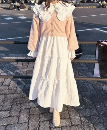 프릴 W 옷깃 원피스 [ZOZOTOWN 한정판 아이템] 아프레 주르