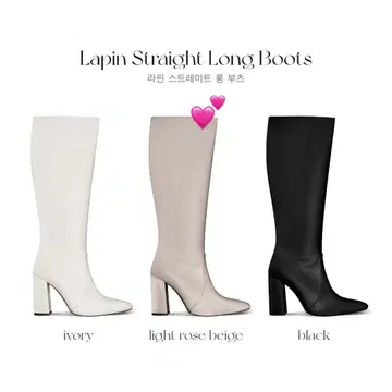 QUNG 라팡 스트레이트 롱 부츠