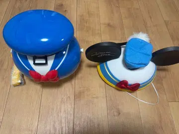 도널드 덕 모자와 도널드 팝콘 통 2개 세트 대특가