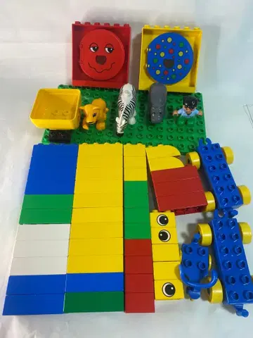 LEGO 레고 듀플로 블록과 동물 피규어 등등 세트