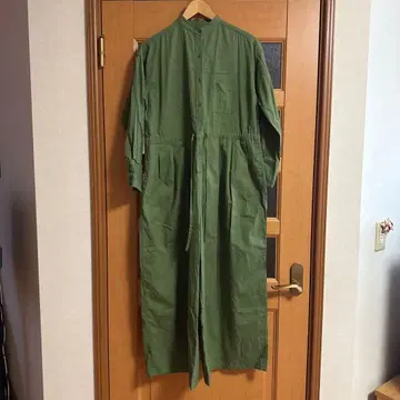 레이디 럭 루카 올리브 그린 롱 원피스 올인원