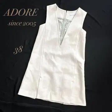 ADORE / 아이보리 오버롤 스커트 38 고급