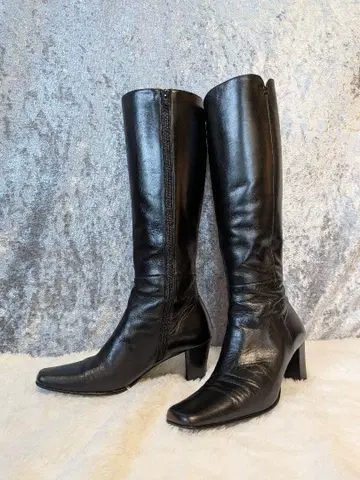 다이애나 DIANA 블랙 가죽 롱 부츠