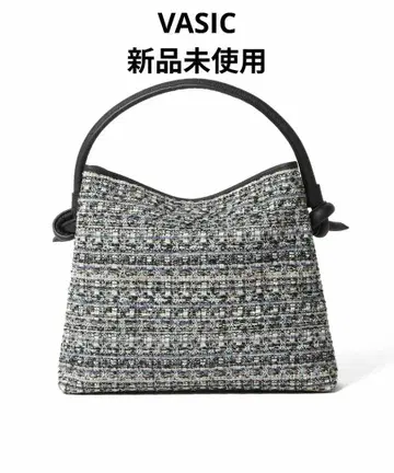 미사용 새상품 VASIC 트위드 네이비 백 ESTNATION