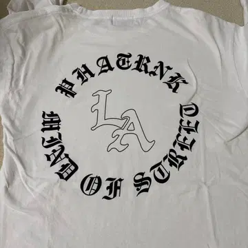 LA PHATRNK 롱 슬리브 T셔츠 화이트