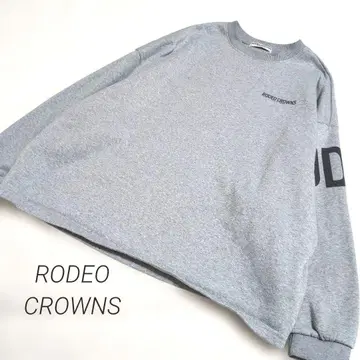 로데오 크라운 RODEO CROWNS 로고 프린트 볼륨 트레이닝복