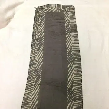 SILK 100% 제브라 패턴 스톨 다크 브라운, 베이지 ITALY 제