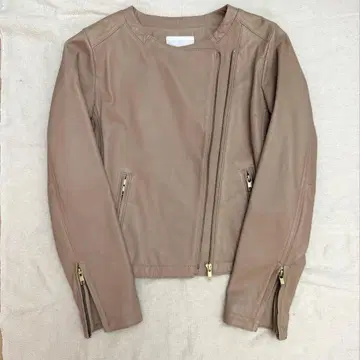 [ 새상품급 ] BABYLONE 라무 가죽 자켓 사이즈 36