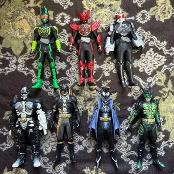 당시물 소프트 비닐 가면라이더 오즈 세트 7체