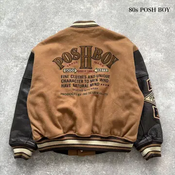 [ POSH BOY ] 80s 포쉬보이 빈티지 바시티 자켓 자수