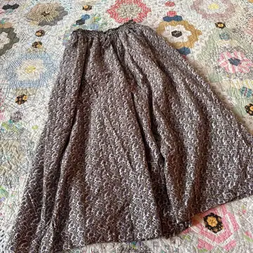 사만사 모스모스 미니 꽃무늬 플란넬 와이드 팬츠