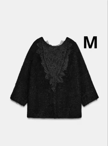 ZARA 자라 레이스 콤비 니트 스웨터 새상품, 미사용