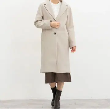 GLACIER Honeys 베이지 체스터 코트 M