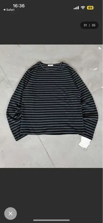 EPNK 보더 롱 슬리브 T M 사이즈 완판템