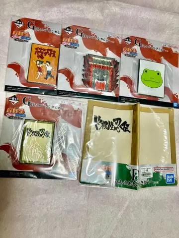 제일복권 NARUTO [전설의 3닌] 5점 러버 컬렉션 지라이야 북커버