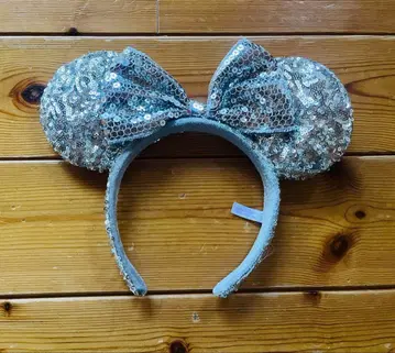 실버 미키 귀 머리띠