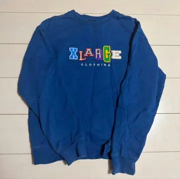 XLARGE 로고 맨투맨 파랑