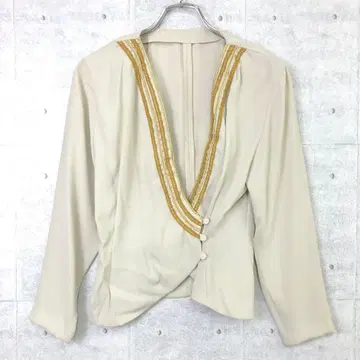 버블리 CEROCHIO 일본제 구제 의류 테이프 라인 카슈쿨 블라우스