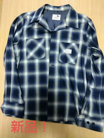 새상품 갱스터빌 긴팔 오픈 카라 체크 셔츠