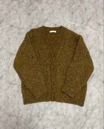 FREAK'S STORE 샤기 니트 모헤어 가디건 그린