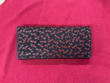 인덴야 Le Prairies 잠자리 패턴 장지갑 박스 포함