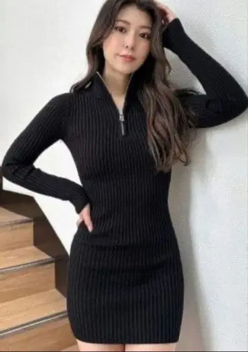 GYDA 니트 원피스 블랙