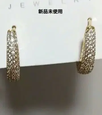 골드 파베스톤 후프 귀걸이