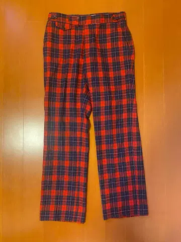 70s Pendleton 울 체크 팬츠 USA제 W33 L32