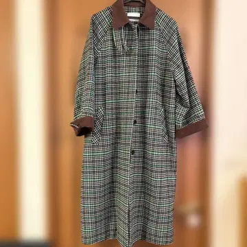 SLMPLICITE 체크 무늬 롱 코트