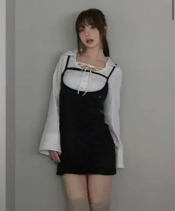 Betty velour mini dress