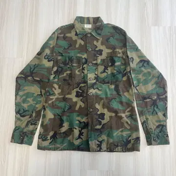 [레어] 70s US ARMY 카모플라쥬 유틸리티 셔츠 빈티지