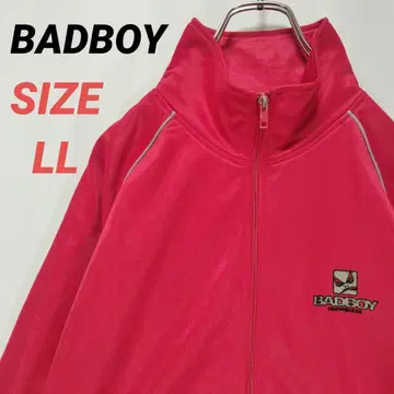 BADBOY 배드보이 저지 트랙 자켓 자수 로고 빨간색 남성용