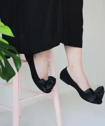 Ray BEAMS SEPTEMBER MOON 리본 발레 슈즈