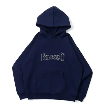 BlessU 네이비 후드티