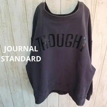 JOURNAL STANDARD 스웨트 셔츠 [ THOUGHT ] 흑먹색