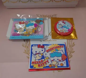 [인기 최고!] 치이카와 산리오 캐릭터즈 하치와레 & 키티 3종 세트