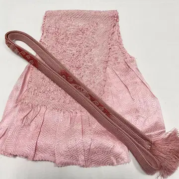 C305 순수 실크 오비아게 나카누케 시보리 오비지메 금실 세트 기모노