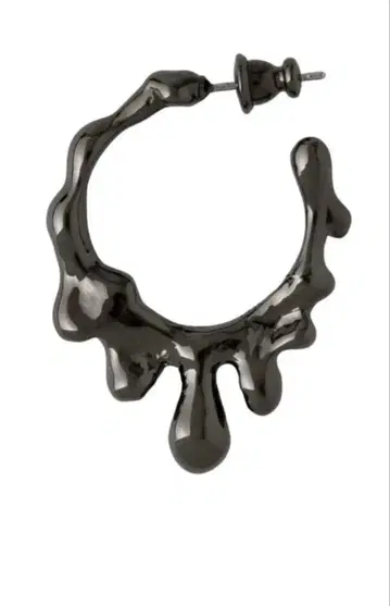 Q-pot. 큐포트 멜티멜트 후프 귀걸이(블랙) 세트