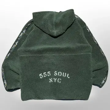 555 SOUL NYC 플리스 자켓 다크 그린