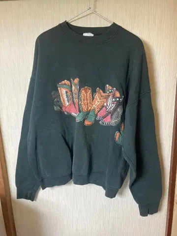 구제 의류 프린트 오버 사이즈 맨투맨