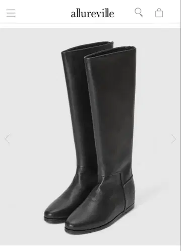 알아바일 백지퍼 롱 부츠