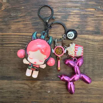 SKULLPANDA풍 가챠가챠 키링