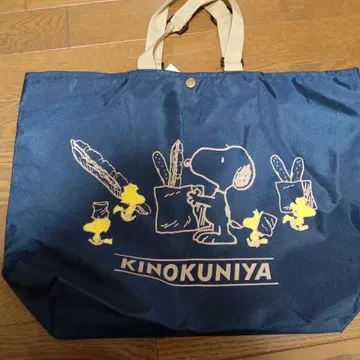 KINOKUNIYA 스누피 에코백 네이비