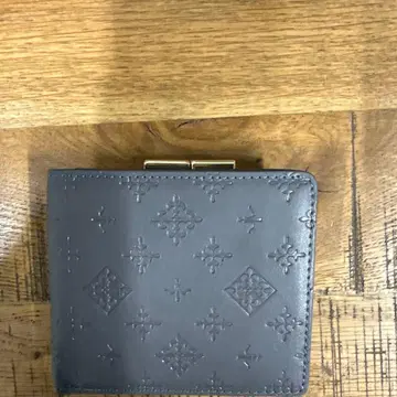 Daily russet 이단 접이식 가마구치 지갑 다크 그레이