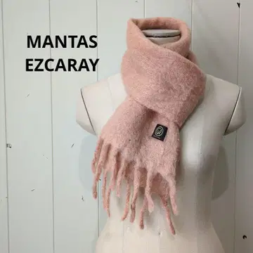 만타스 에스카라이 MANTAS EZCARAY 머플러 핑크 울
