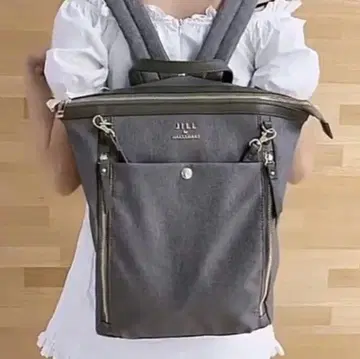 JILL 블랙 백팩 2way 백팩 토트백 스퀘어